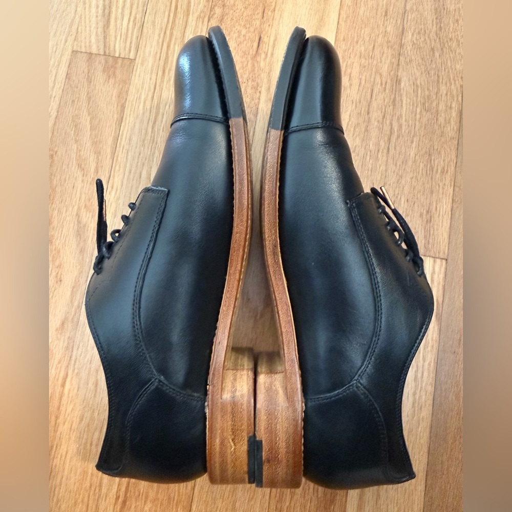 The Office of Angela Scott black Oxford Mr Franklin leather discontinued 38.5 👀 - Picture 7 of 16